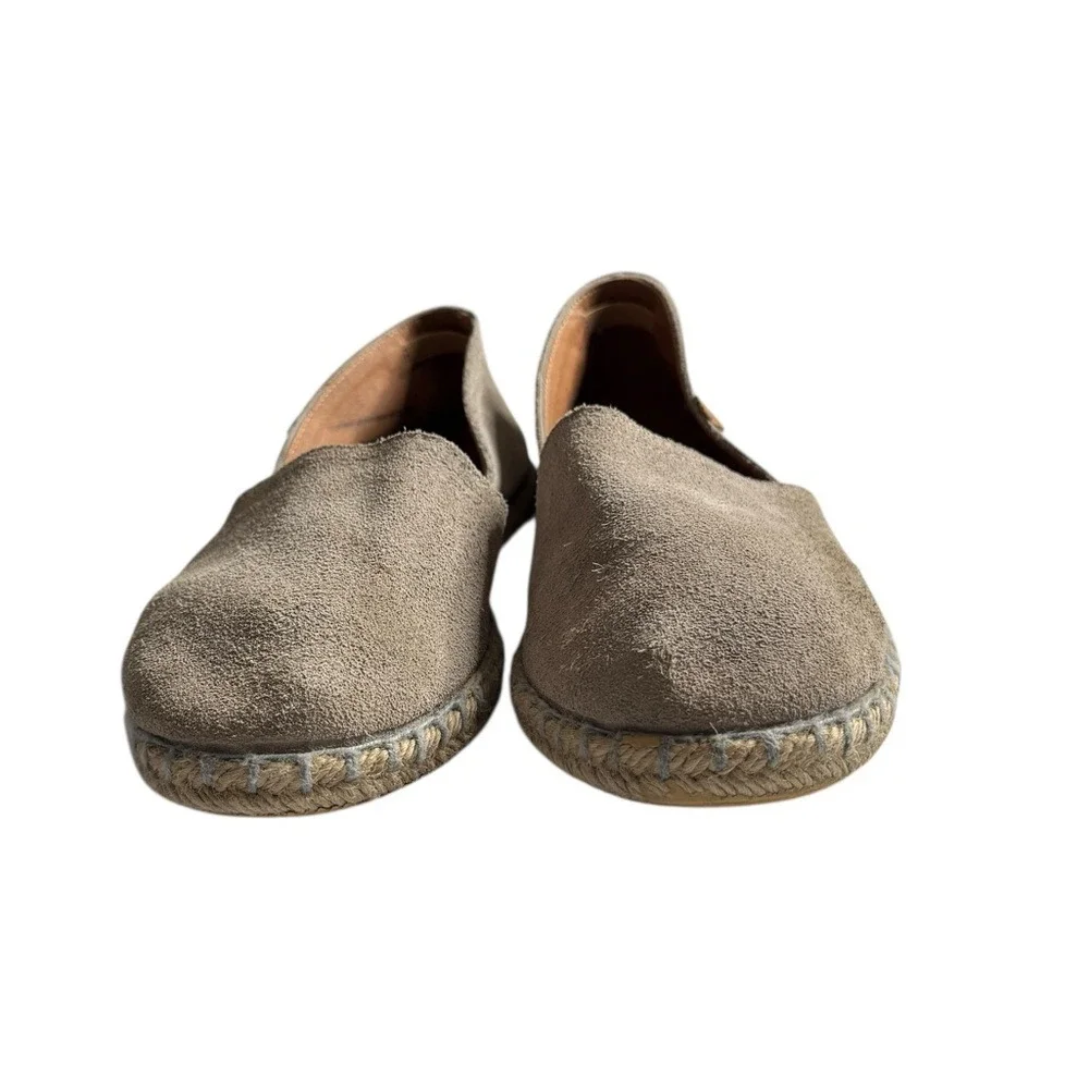 Verbenas Carmen Serraje Suede Leather Flat Espadrilles Slip On Shoes Womens 38